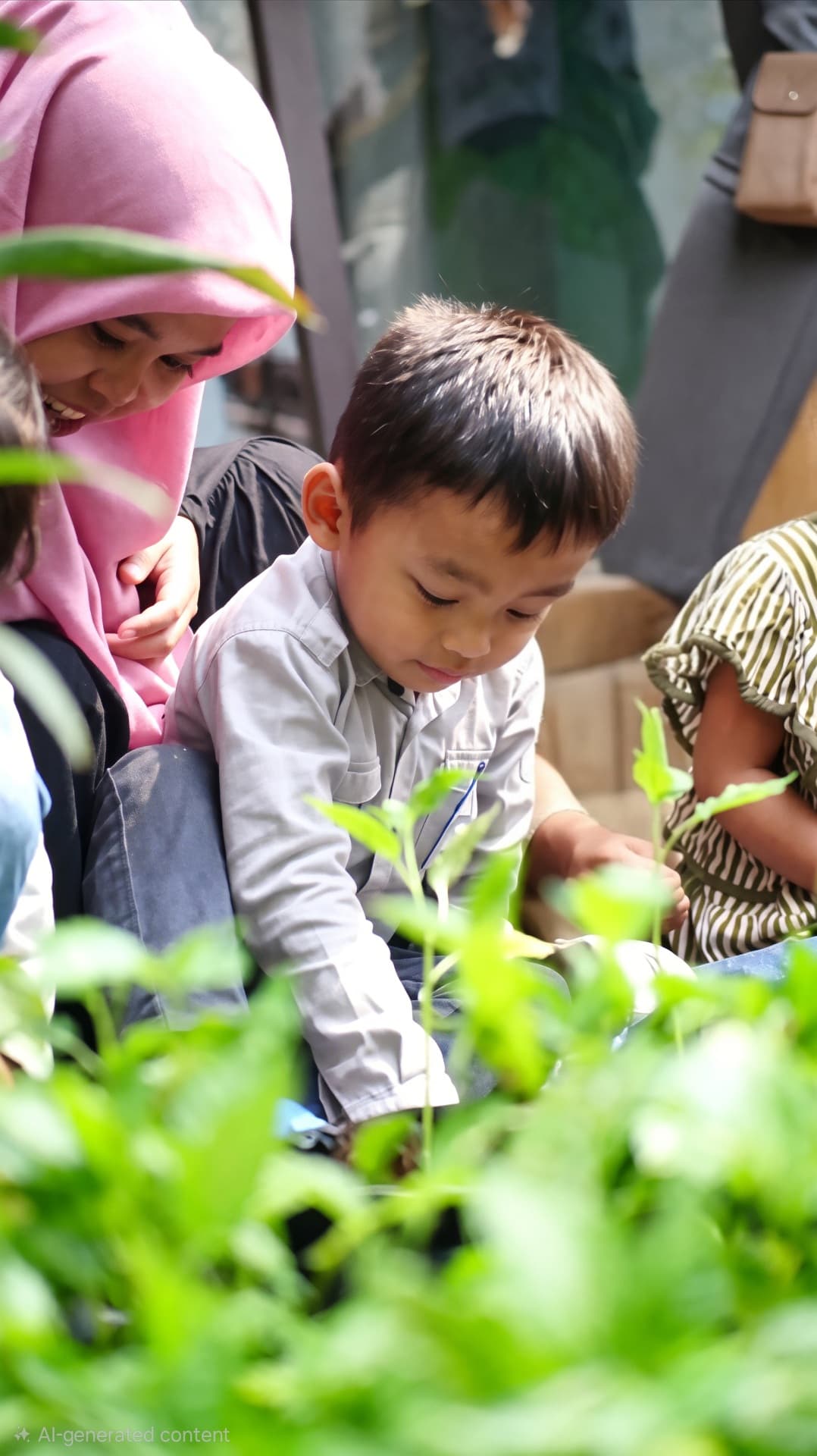Anak-anak bahagia belajar dan bermain di taman penitipan islami kami